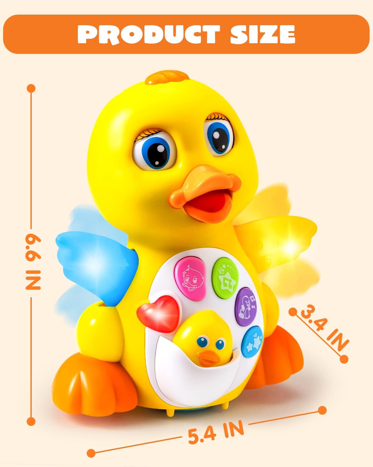 🦆 Dancing Ducky Toy: Engaging Melodies & Lights | Sensory Development for Kids