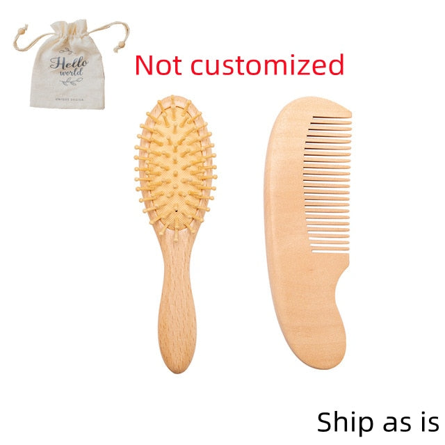 Comb and Care: Get Personalized with our Custom Baby Hair Comb Brush Set