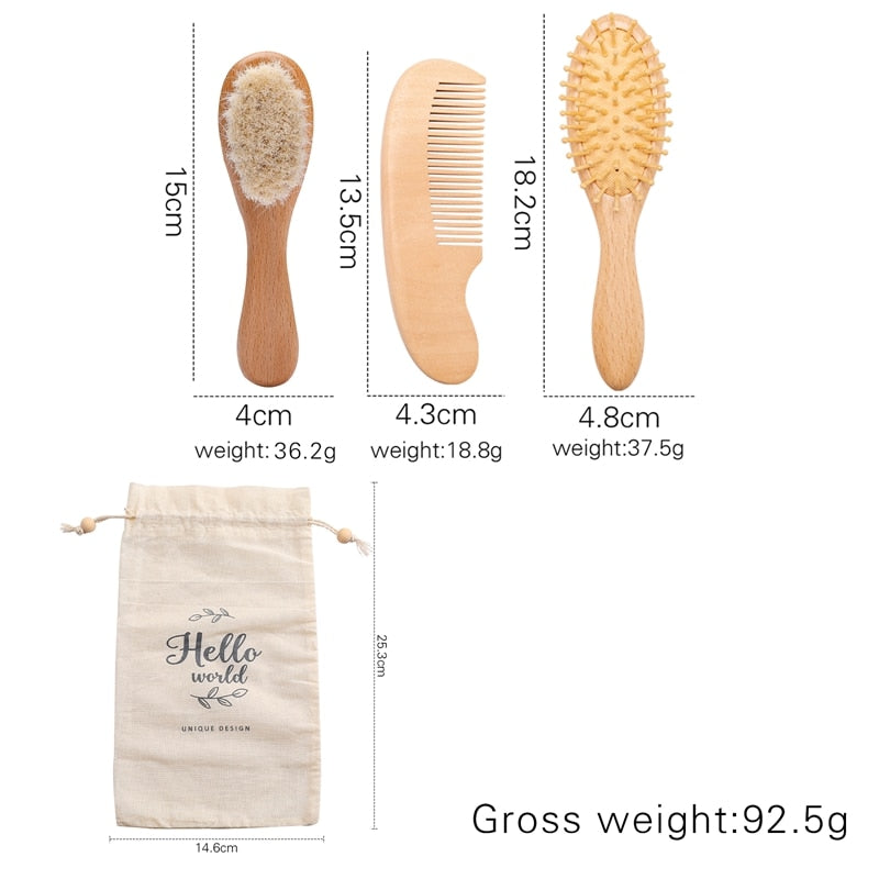 Comb and Care: Get Personalized with our Custom Baby Hair Comb Brush Set