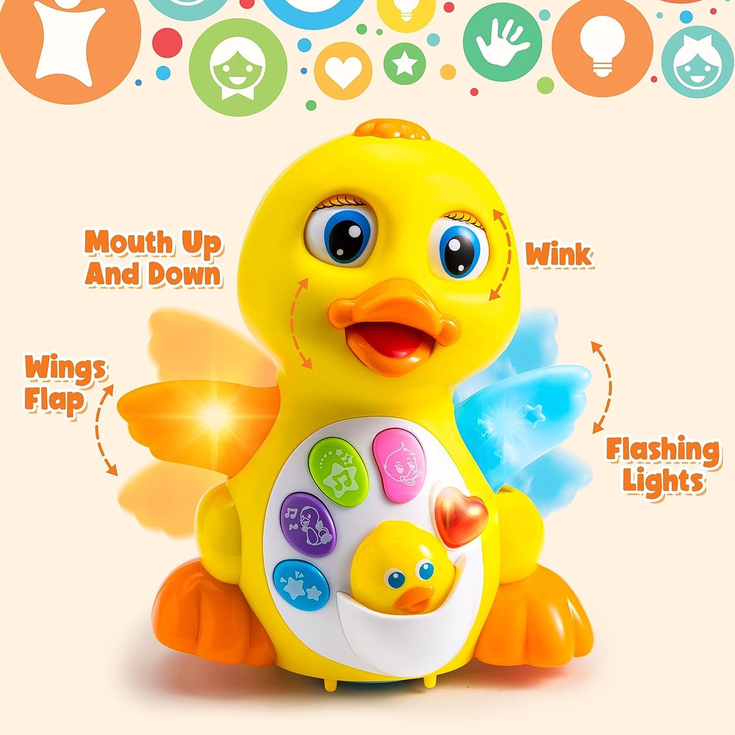 🦆 Dancing Ducky Toy: Engaging Melodies & Lights | Sensory Development for Kids