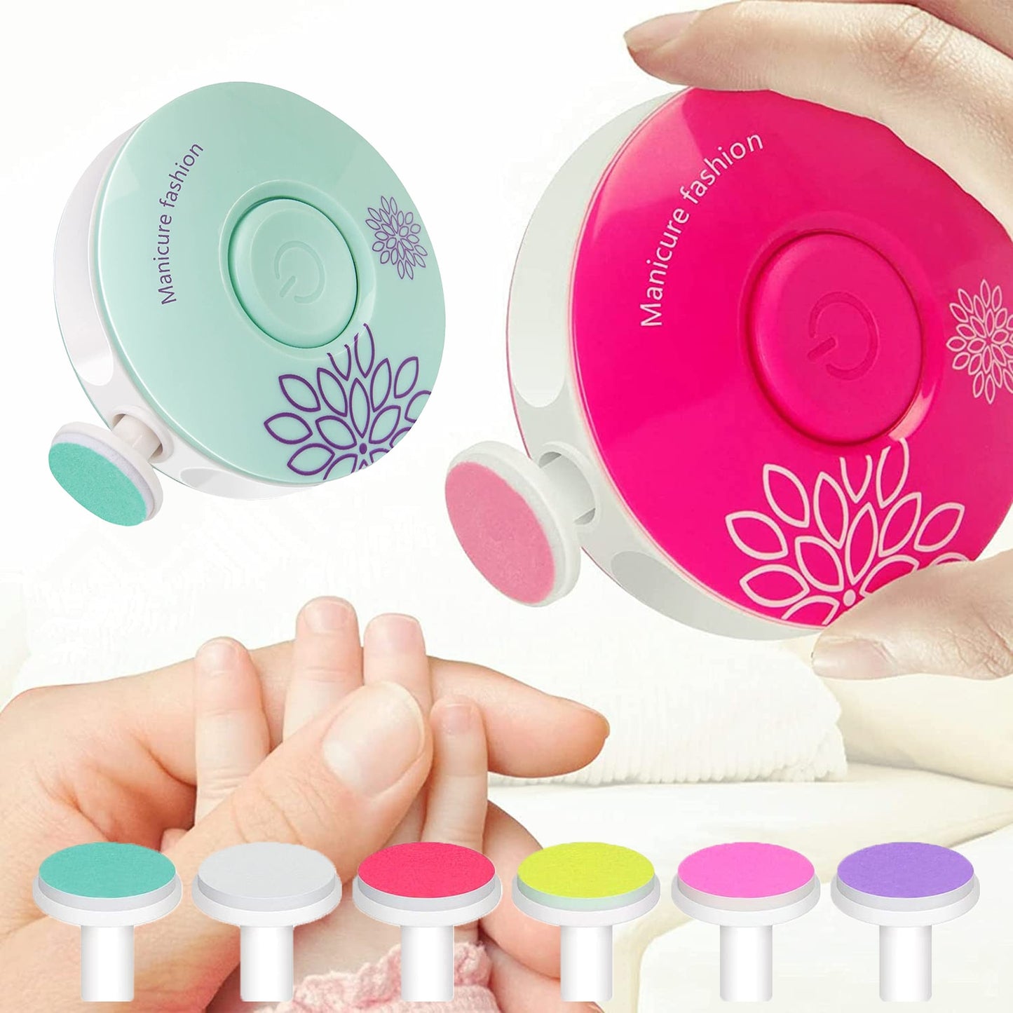 Baby Nail Trimmer with 6 Grinding Heads