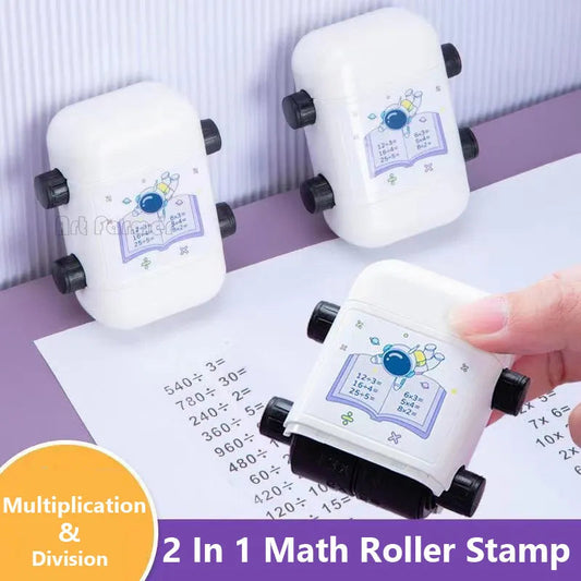 Math Problem Roller Stamp | Effortless Math Questions Creation Tool | Educational Aid - Get Yours Now!